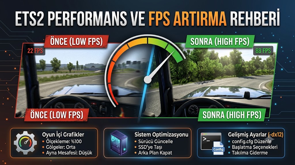 ETS2 Performans ve FPS Arttırma Rehberi