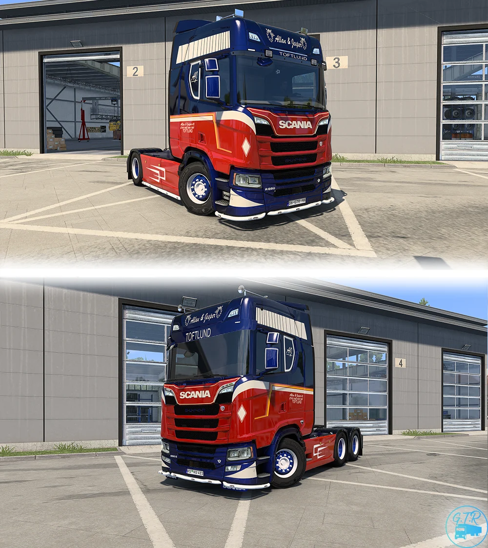 SKIN Allan & Jesper For SCANIA NG BY GTR