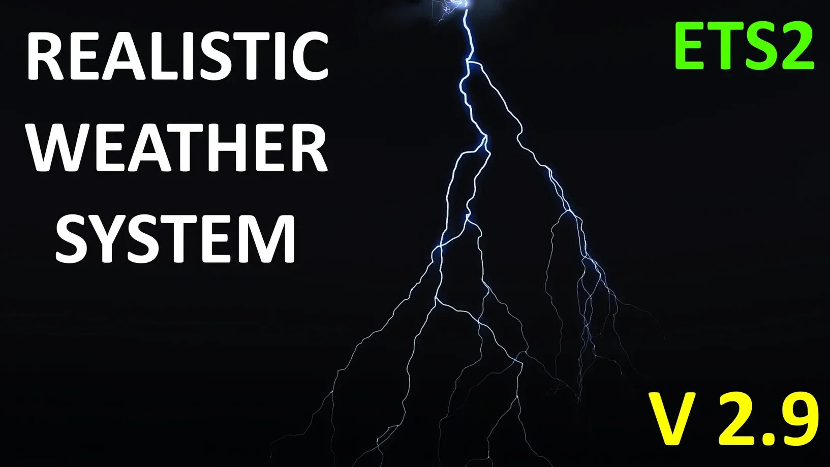 Realistic Weather System V2.9 ETS2 [1.60]