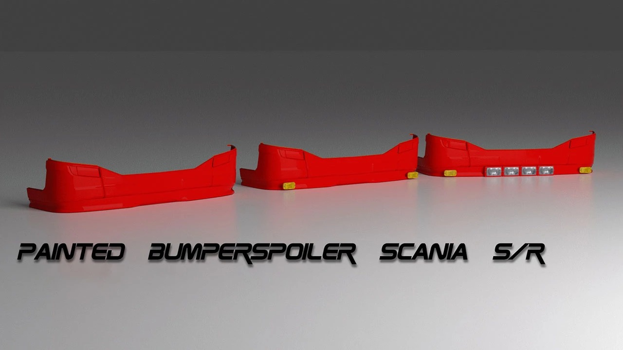 Painted Bumperspoiler For Scania Next Gen S/R v1.60 ETS2