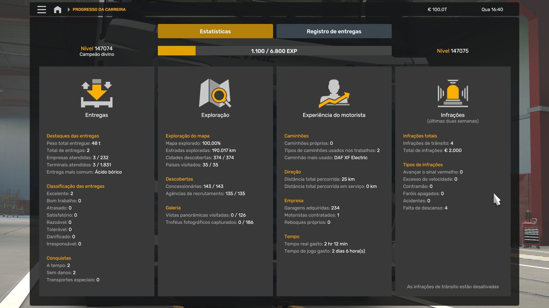 ETS2 MAP 100% DISCOVERED BY RODONITCHO MODS 1.61 29 07 2026