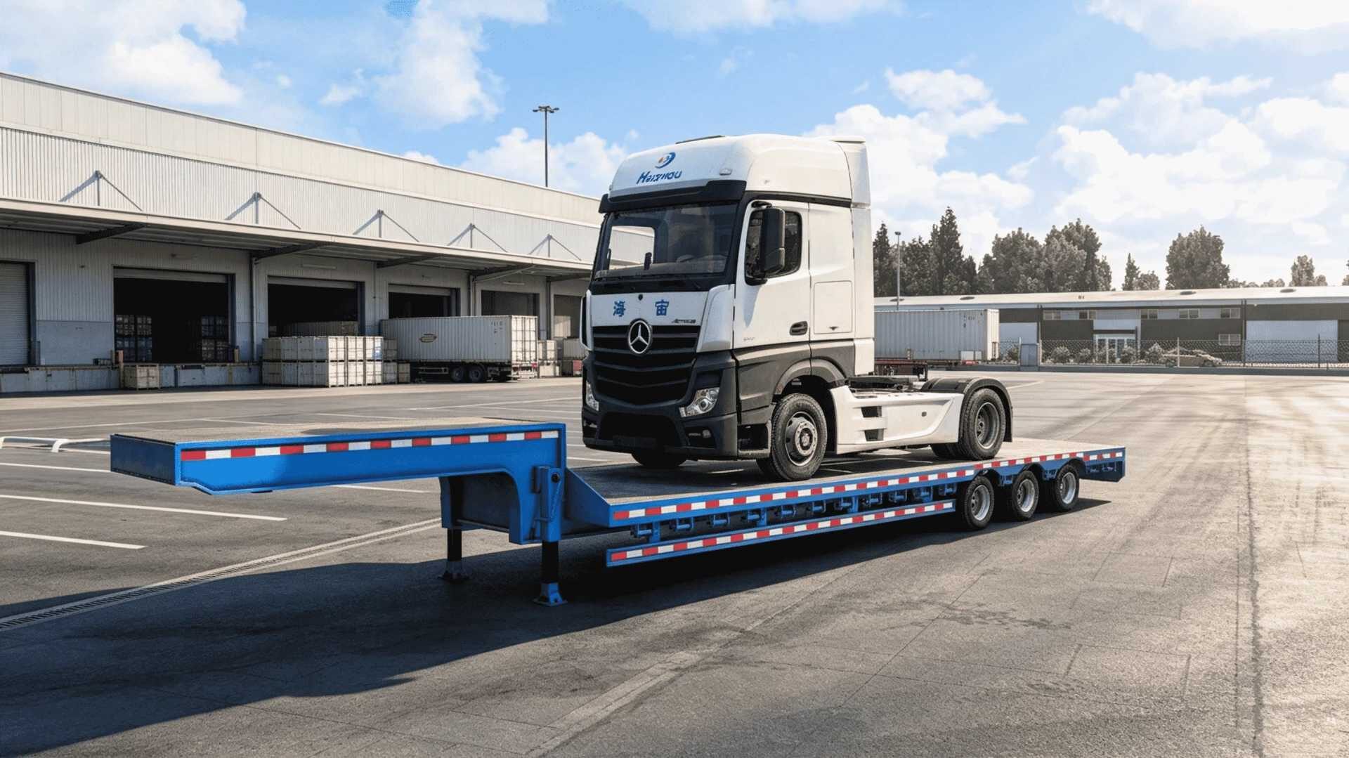 15M Drop deck semi trailer v1.60