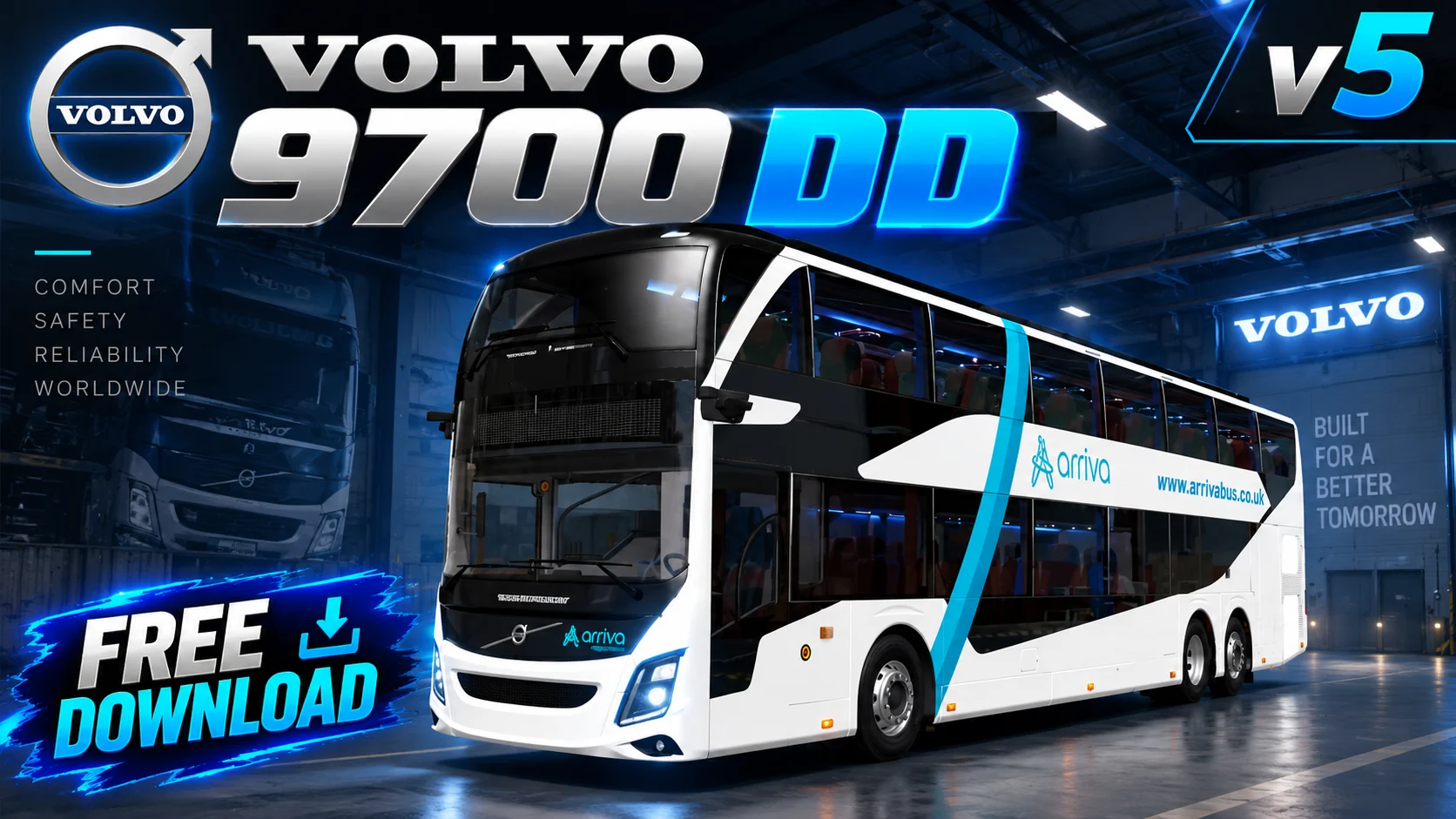 VOLVO 9700 DD V5 ETS2 1.60-1.61
