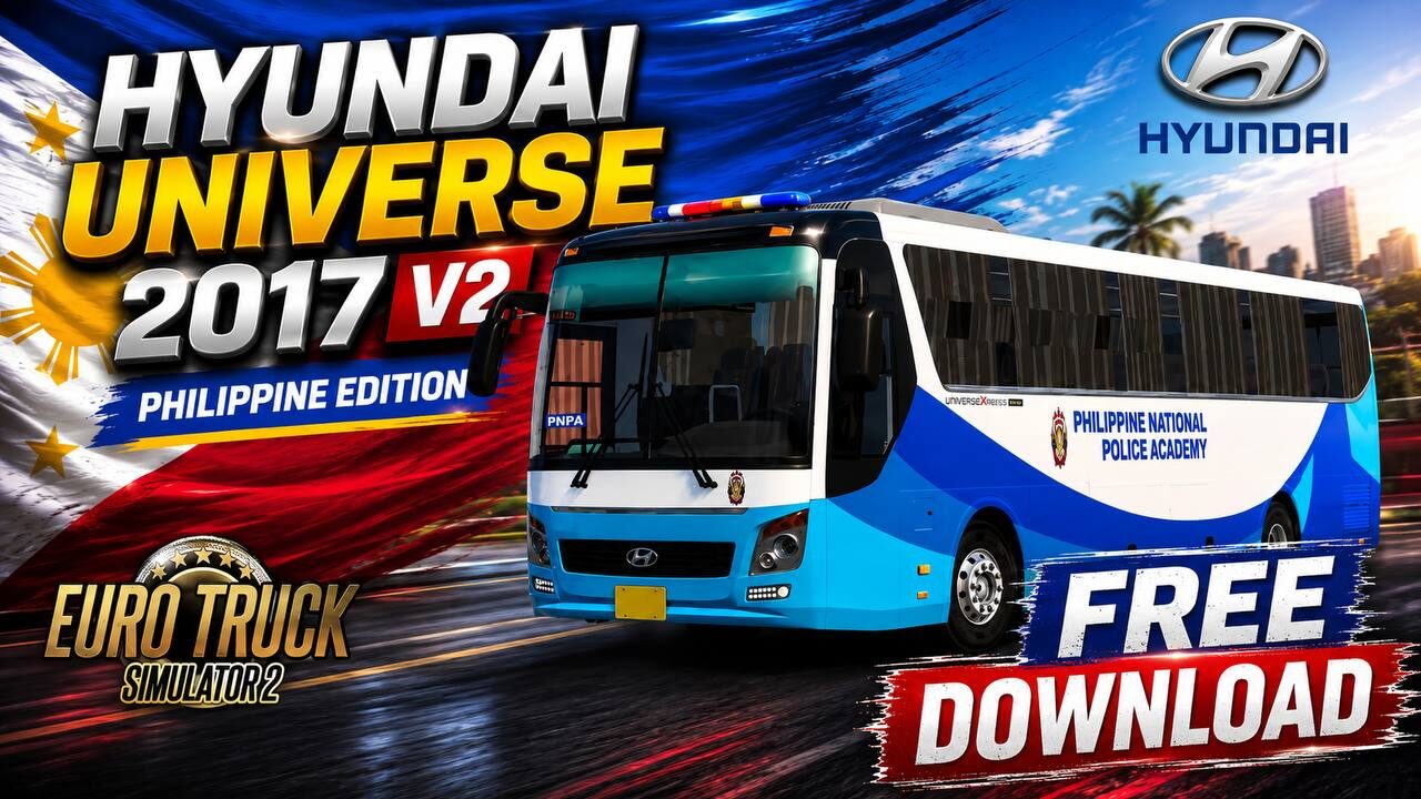 HYUNDAI UNIVERSE 2017 V2 ETS2 1.60 Mod