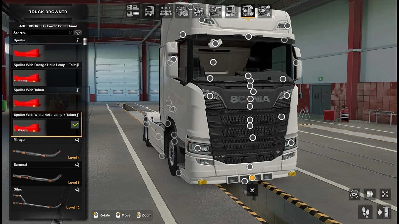 Painted Bumperspoiler For Scania Next Gen S/R v1.60 ETS2