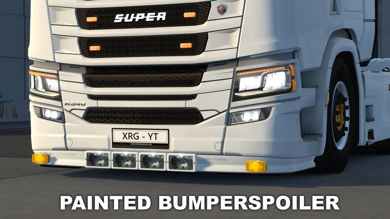 Painted Bumperspoiler For Scania Next Gen S/R v1.60 ETS2