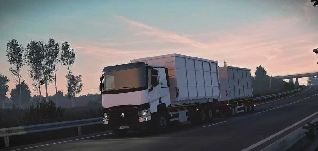 Renault TCK Hooklift + Zaslaw Trailer v2.0