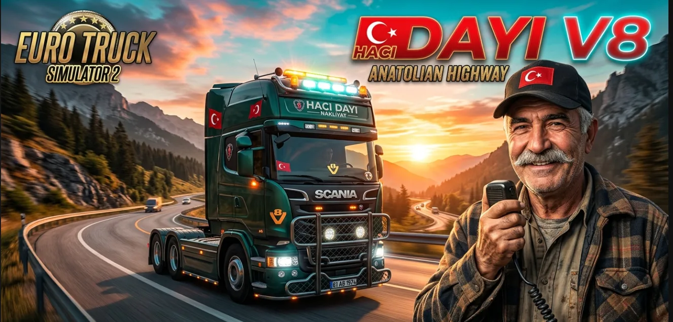 ETS2 "Hacı Dayı" Türkçe Sesli Navigasyon Modu