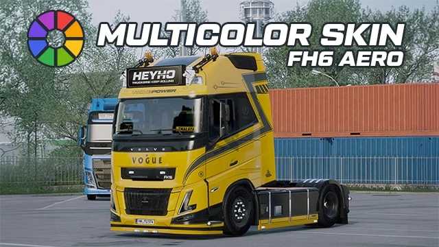 TM Volvo FH6 Aero (SCS) Multicolor Skin v1.0