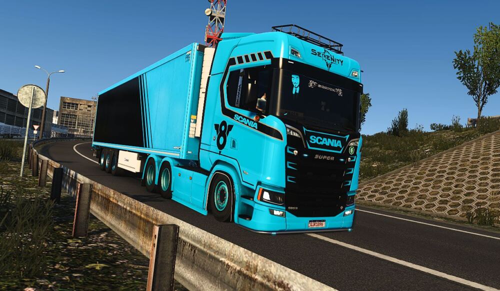 Serene blue Scania S