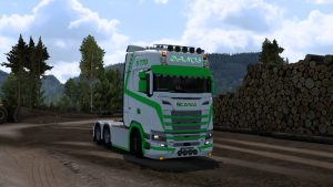 Green Forest skin for Next Gen Scania S, R.