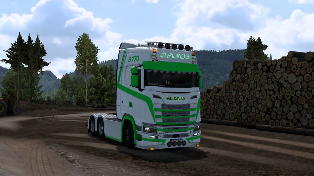 Green Forest skin for Next Gen Scania S, R.