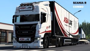 ASIA LINE Combo skin for Scania R by Player Thurein