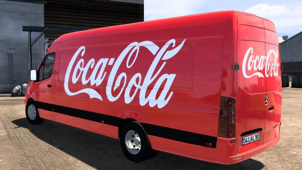 COCA-COLA MERCEDES-BENZ SPRINTER TRZPRO BY RODONITCHO MODS 1.40 1.61 13 07 2026 - Görsel 2