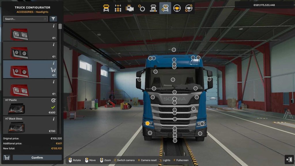 Scania NG RS New Headlights v1.60
