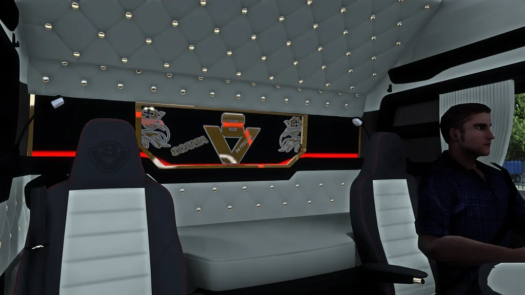 Scania V8 interior