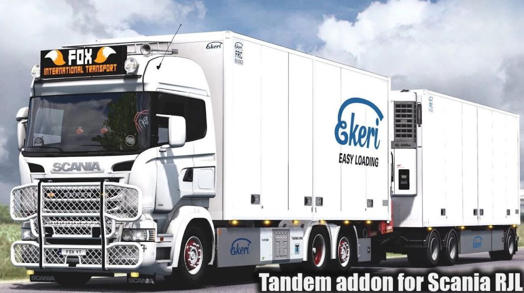 Tandem Addon for Scania RJL, RS and R4 v1.60