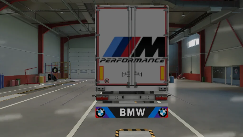 ETS2 BMW Trailer Skin and Mudflaps - Görsel 1