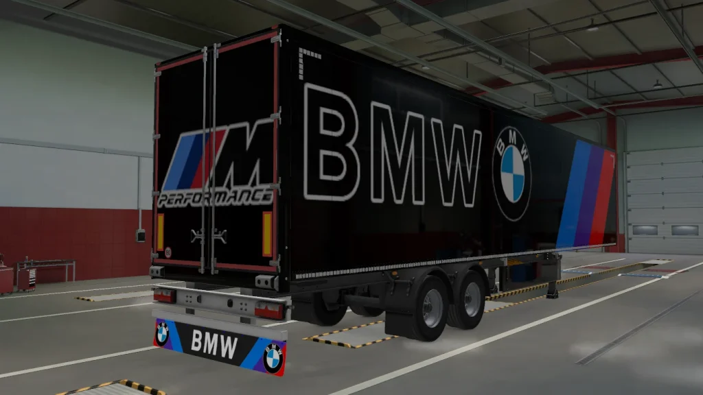 ETS2 BMW Trailer Skin and Mudflaps - Görsel 2
