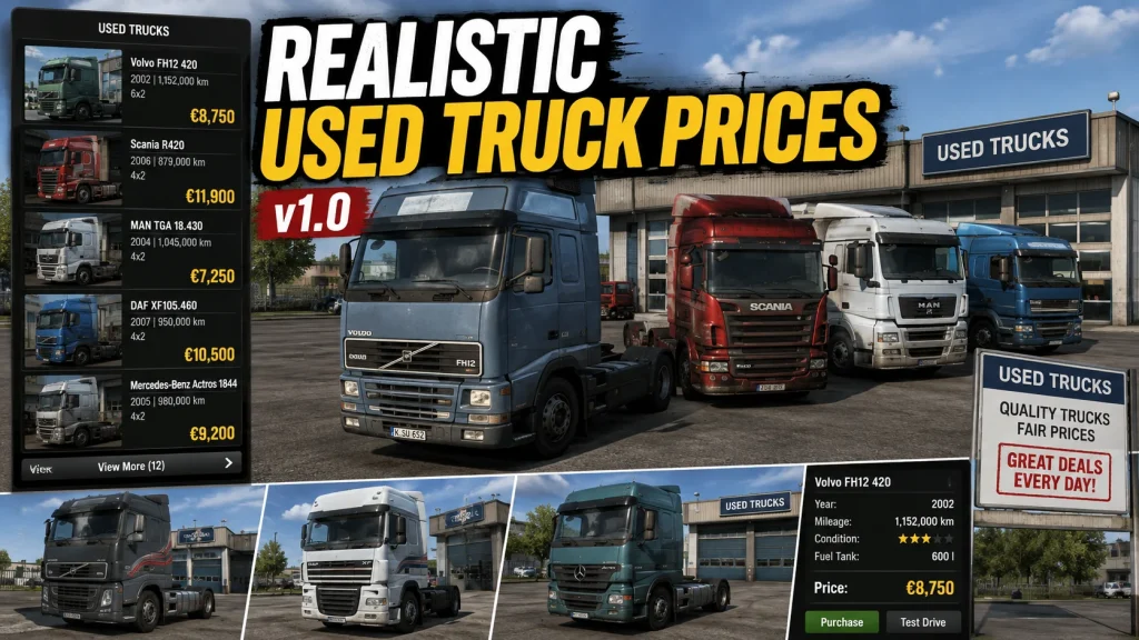 Realistic Used Truck Prices v1.0