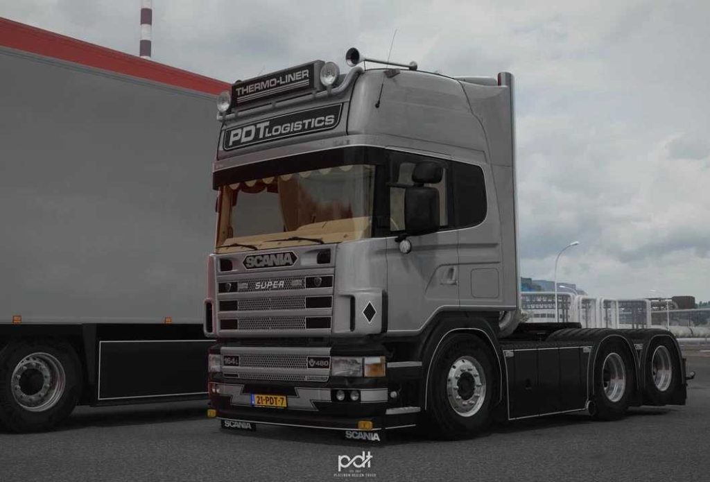 Scania 164G 480 PDT Logistics + Trailer v1.60 - Görsel 1