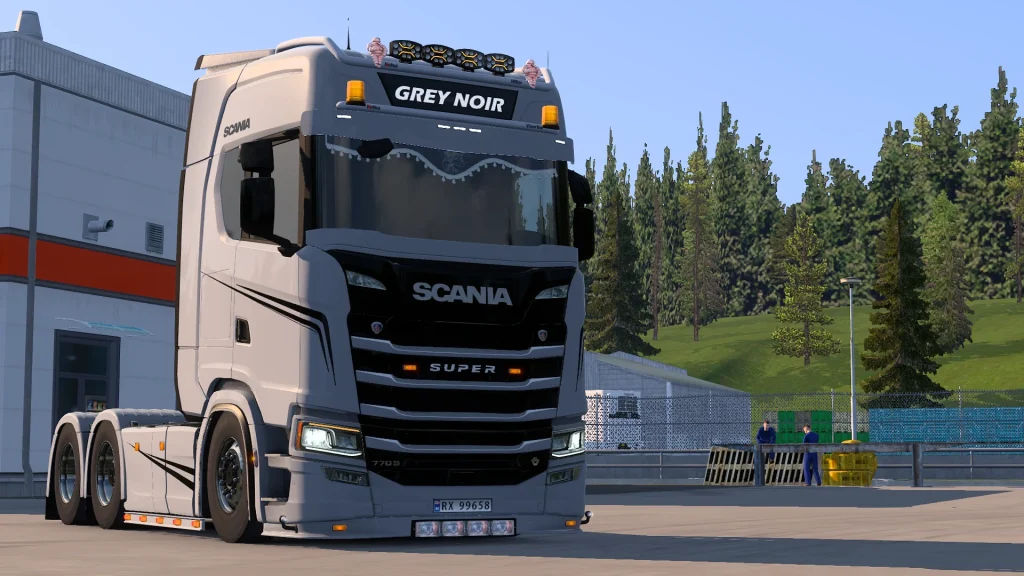 ETS2 Grey Noir skin for Scania by Player Thurein - Görsel 2