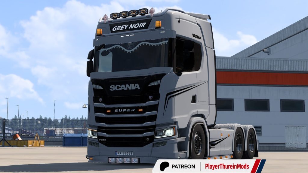ETS2 Grey Noir skin for Scania by Player Thurein