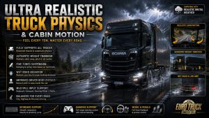 ETS2 Ultra Realistic Truck Physics & Cabin Motion V3.0