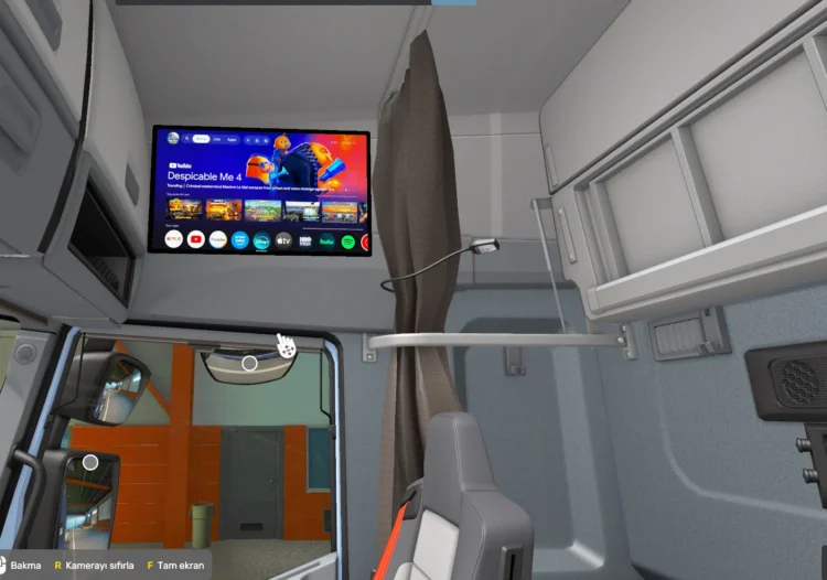 Bringing Entertainment to the Cabin: My ETS2 TV Mod Project
