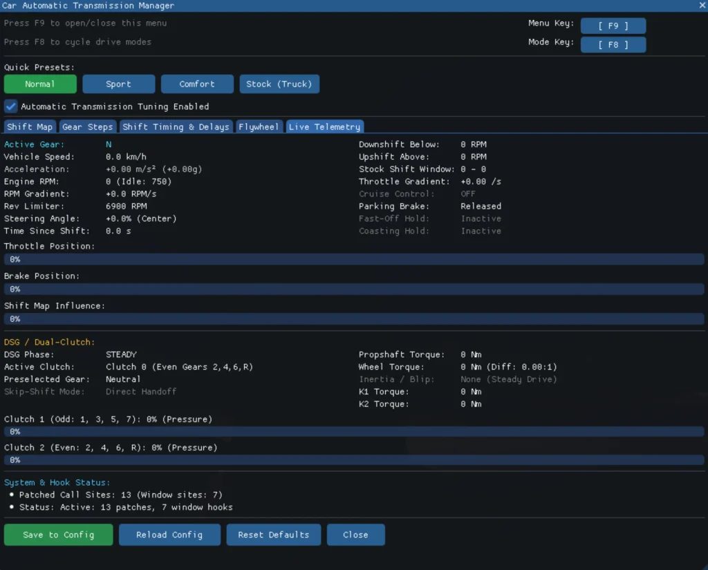 Improved Car Automatic Transmission v1.2 – ETS2 1.61 - Görsel 1