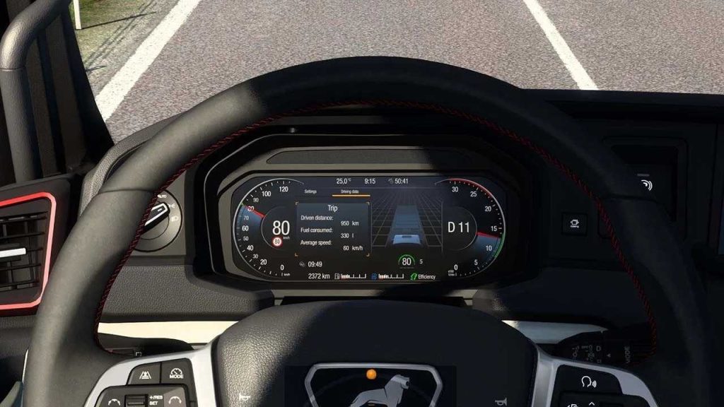 MAN TGX 2020 Improved Dashboard v2.01 - Görsel 2