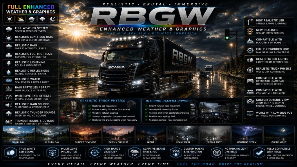 Realistic Brutal Graphics And Weather V14.2