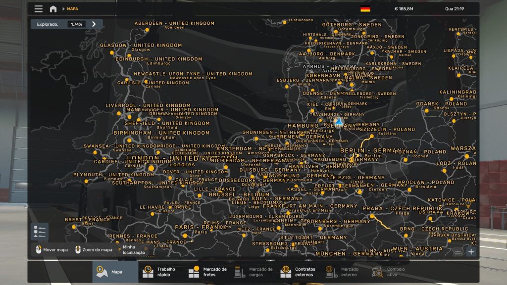 ALL CITIES WITH COUNTRY IDENTIFICATION ETS2 BY RODONITCHO MODS 1.40 1.62 26 10 2026 - Görsel 1