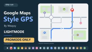 Google Maps Style GPS – By Weaysy – Lightmode – PROMODS Only