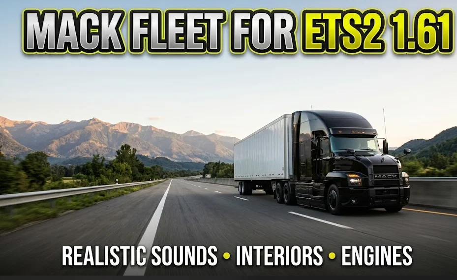 Mack fleet for ETS2 1.61