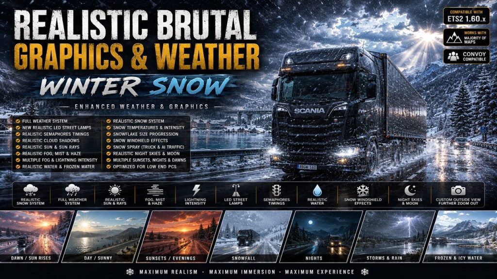 Realistic Brutal Graphics & Weather Winter Snow V4.4