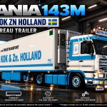 SCANIA 143M V8 500 P.B. KOK v2.0 ETS2 1.60-1.61.x