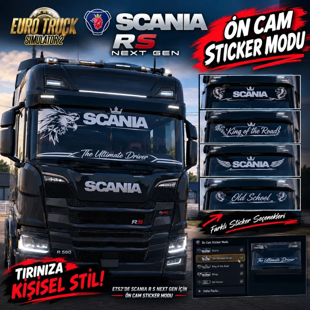 Scania R/S Next Gen Windshield Sticker Mod