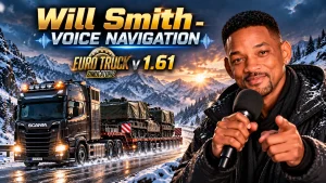 Voice Navigation for ETS2 V 1.61 – English Voice of Will Smith